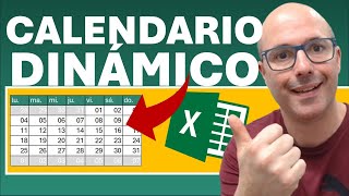 ✅ CALENDARIO DINÁMICO EN excel [upl. by Erbua]