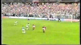 Celtic 1989  Tommy Coynes Tynecastle HatTrick [upl. by Ollie]