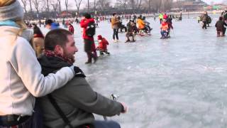 Shichahai Skating Rink Beijing [upl. by Kerat]