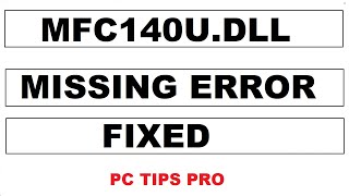 How to Fix mfc140udll Missing Error [upl. by Hajidahk]