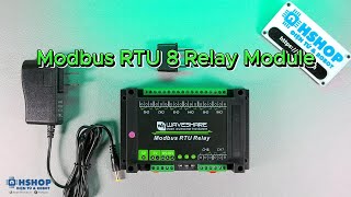 Waveshare Industrial Modbus RTU 8ch Relay Module [upl. by Ekaj]