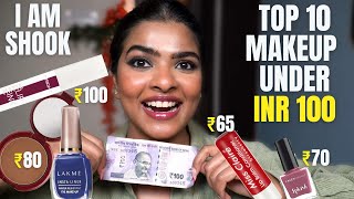 TOP 10 Makeup Products Under ₹100 🔥  सस्ता affordable Makeup  Shalini Mandal [upl. by Septima255]