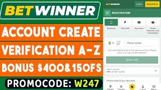 Betwinner account opening  Betwinner registration  betwinner review [upl. by Siwel]