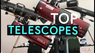 Top 3 Best Beginners Telescopes Which one should you buy Ranked by Score EDISLA Astra 114 [upl. by Gnof346]