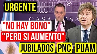 🛑Oficial NO HAY BONO❗ para los Jubilados y Pensionados en Enero del 2024  Gobierno de Milei [upl. by Atterual190]