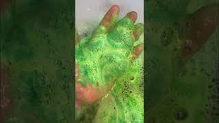 Green shape shifting slime LUSH lush slime fyp [upl. by Onitsuj326]