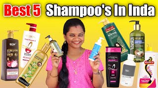 😱 BEST 5 Hair Growth amp Hair fall control Shampoo in INDIA  Its actually worked🤔 [upl. by Madai]