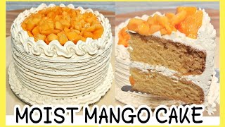 MOIST MANGO CAKE  HOW TO MAKE MOIST MANGO CAKE [upl. by Navak75]