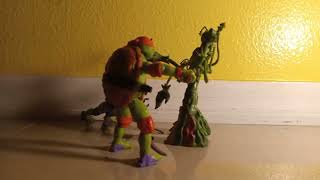 Raph and Leo vs Snakeweed TMNT STOP MOTION [upl. by Phedra]