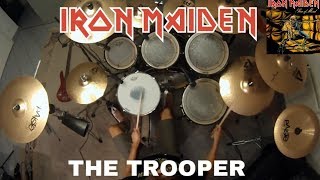 Iron Maiden  THE TROOPER Drum Cover [upl. by Ycinuq]