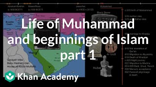 Life of Muhammad and beginnings of Islam part 1  World History  Khan Academy [upl. by Notelrahc64]