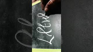 quotLiewellynquot Name Teg English handwriting Blackboard art hindi trendingviral shortsyutubeshorts [upl. by Lammond]