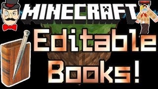 Minecraft EDITABLE BOOKS  Write a Book in 13 [upl. by Jansson749]