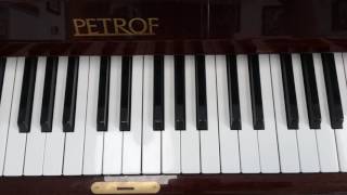 The G flat Major Scale  Piano  One Octave [upl. by Edlitam933]