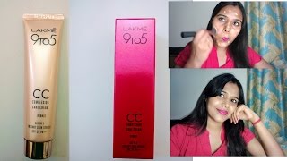 Lakme CC Cream Review And Demo [upl. by Albright]