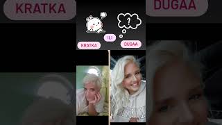 DUGA ILI KRATKA KOSA STA MI LEPSE STOJI🤔😉😁🥰youtubeshorts shots frends funny fyp [upl. by Drescher]