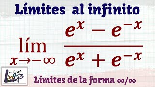 Límite indeterminado de una función exponencial  La Prof Lina M3 [upl. by Etnahc674]