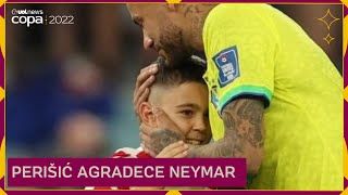 Croata agradece Neymar em português por carinho com filho Obrigado’ [upl. by Ulric635]