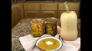 Pressure Canning Butternut Squash Soup Mix [upl. by Yrohcaz]