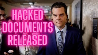 Media Releases HACKED Matt Gaetz Documents [upl. by Aruon]