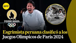 Esgrimista peruana clasificó a los Juegos Olímpicos de París 2024 [upl. by Niamert839]