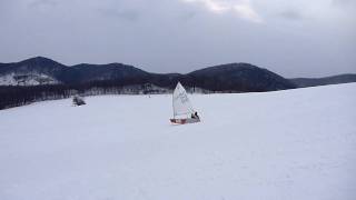 downhill opti sailing [upl. by Raffarty717]