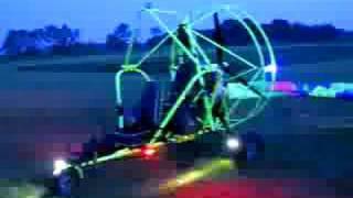 Powered parachute lights [upl. by Ahsemed]