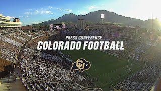 Colorado Football Postgame Presser [upl. by Althee648]