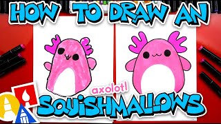 How To Draw A Squishmallows Axolotl [upl. by Llewen]