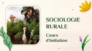 Sociologie Rurale  Cours dinitiation [upl. by Razatlab]