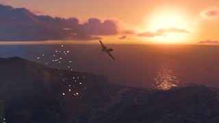 GTA V  B11 Strikeforce Vs P996 Lazar Jet Dogfight [upl. by Akinert]