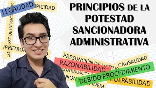 PRINCIPIOS DE LA POTESTAD SANCIONADORA ADMINISTRATIVA  Procedimiento Administrativo Sancionador [upl. by Latrice]