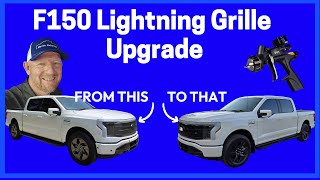 Upgrade Your F150 Lightning Grille with Pearl Black Paint [upl. by Nimocks]