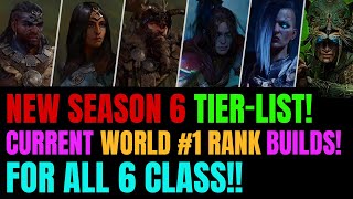 CURRENT STRONGEST BUILDS IN SEASON 6 For Every Class [upl. by Etac]