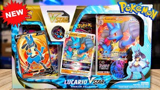 BEST Pokemon VSTAR Box Lucario VSTAR Premium Collection Box Opening [upl. by Wahs]