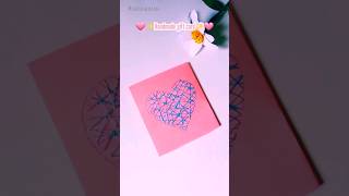 handmade gift card✨️🩷giftcard handmade shorts diycraft papercraftyoutubeshorts trendingeasy [upl. by Odinevneib]