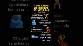 Como activar las hormonas de la felicidad hack reflexiones felicidad [upl. by Nofets]