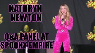 Kathryn Newton QampA Panel at spookyempire [upl. by Daffodil937]