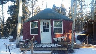 Red River Winter Yurt Camping [upl. by Geanine]