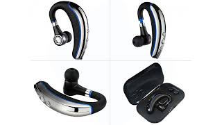 Ansin A8 Wireless Earpieces V41 Bluetooth Headset with Microphone and Mute Key [upl. by Gnos]