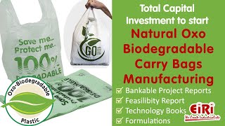 Natural Oxo Biodegradable Carry Bags  Project Report  Profile [upl. by Tivad850]