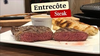 Perfektes Steak Ribeye im Tefal OptiGrill mit Pfannenbrot [upl. by Ahsenid990]