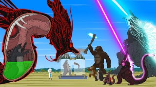 GODZILLA amp KONG vs TITANUS TIAMAT  EL GRAN MAJA Who Is The King Of MonsterVerse  FUNNY [upl. by Gale843]