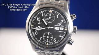 IWC Flieger Chronograph 3706 [upl. by Dorthy]