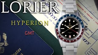 LORIER HYPERION GMT Swiss Automatic Pepsi GMT Under 800 Soprod C125  Rolex GMT Master Alternative [upl. by Aieka]