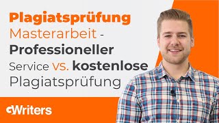 Plagiatsprüfung Masterarbeit  Professioneller Service vs kostenlose Plagiatsprüfung [upl. by Leonora231]