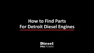 Parts for Detroit Diesel Engines detroit diesel engine parts [upl. by Chrystal]