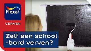 Schoolbordverf aanbrengen hoe doe je dat  Flexa verf [upl. by Faletti154]