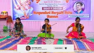 BHO SHAMBHO  VIOLIN  SAI FINE ARTS  MARGAZHI MAHA UTSAV 201819 [upl. by Tony341]