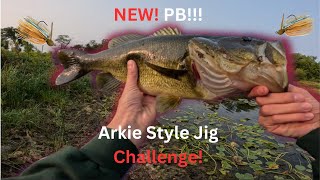 I JUST CAUGHT MY NEW PB Arkie Style Jig Fishing Challenge [upl. by Brit]